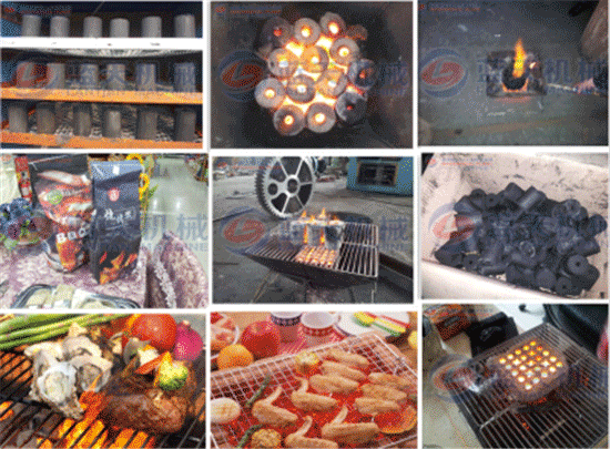 biomass barbecue charcoal briquette machine